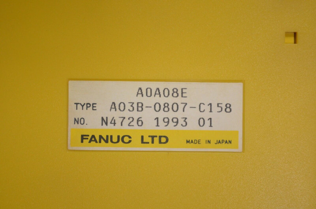 Fanuc I/O Output Module A03B-0807-C158/ A03B0807C158/ A0A08E Missing Door