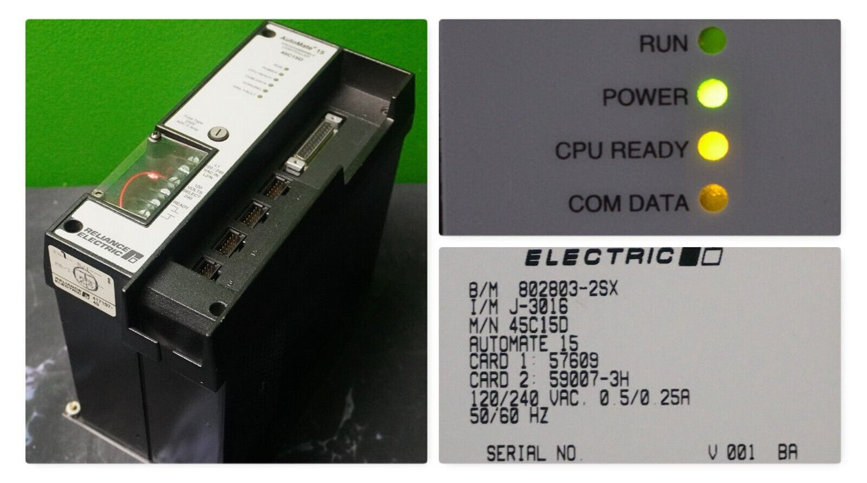 Reliance Electric Automate 15 PLC UNIT 45C15D Programmable Controller