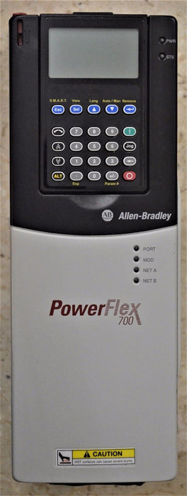 Allen-Bradley PowerFlex 700  2 HP 20BD3P4A0AYNANC0 480 VAC Low Hours Tested Good