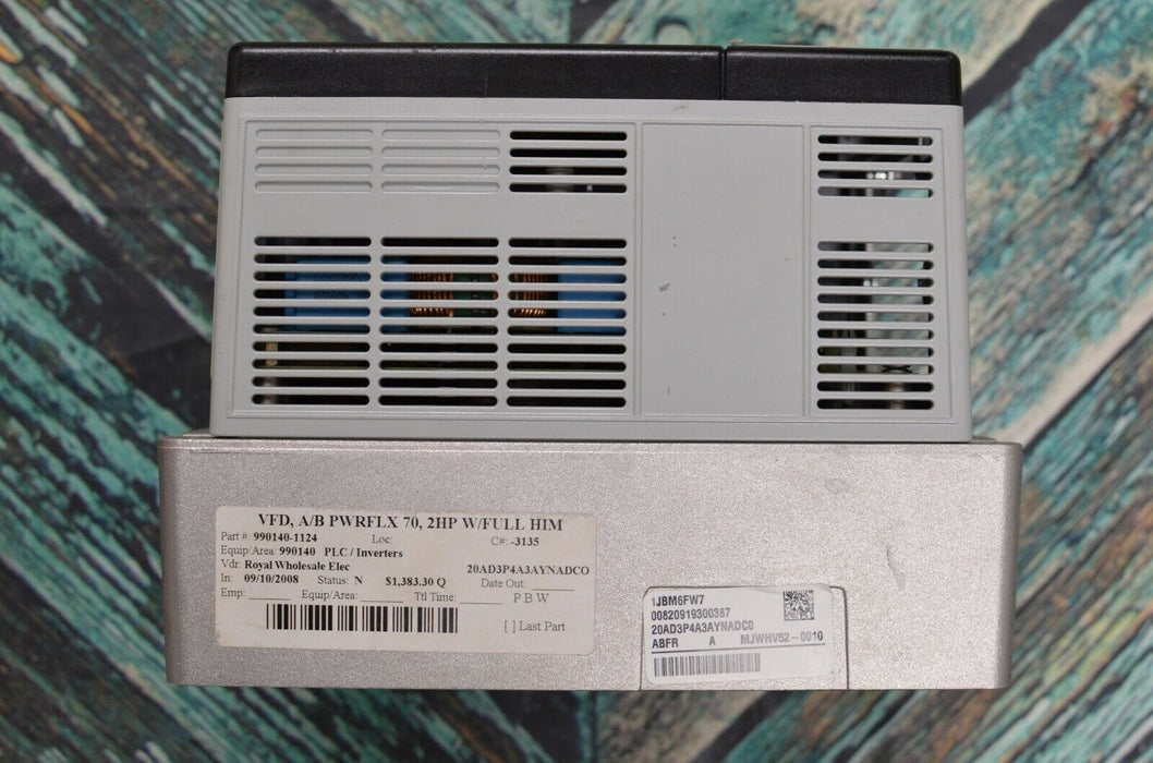 Allen-Bradley Powerflex 70 20AD3P4A3AYNADC0 /A, 2 HP, 3.4 Amps, FRN 3.003