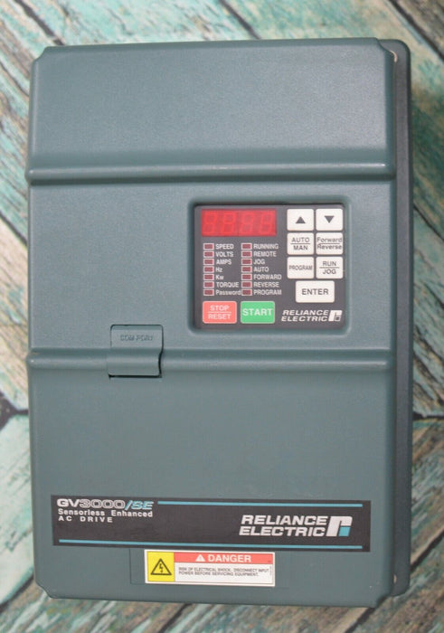 RELIANCE ELECTRIC 20V4160 GV3000/SE 20 HP VER. 6.01 AC DRIVE TESTED OK LOW HOURS