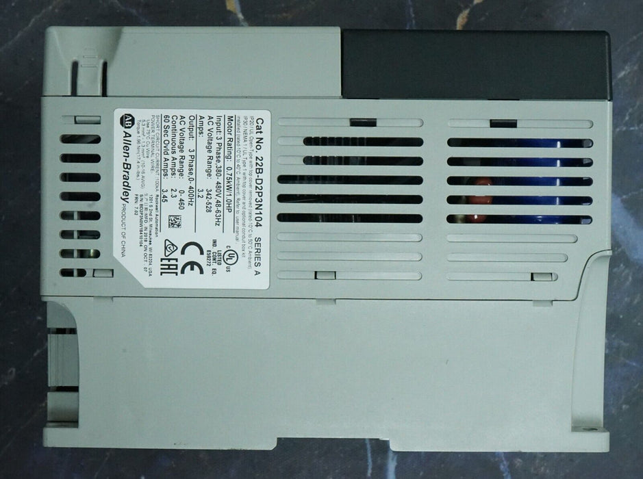 Allen Bradley 40 22B-D2P3N104 PowerFlex Drive Series A Tested Good 7.02