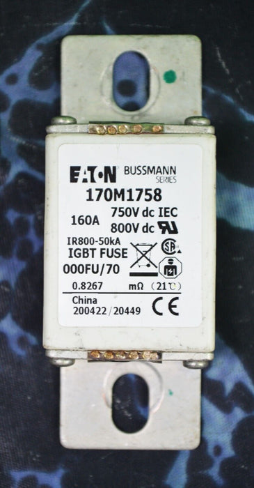 Eaton Bussmann 170M1758 160A DC 750V High Speed Square Body Fuse