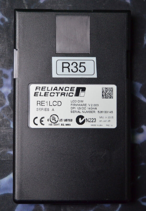 Reliance Electric RE1LCD A Keypad FRN:2.003 Tested Good R35