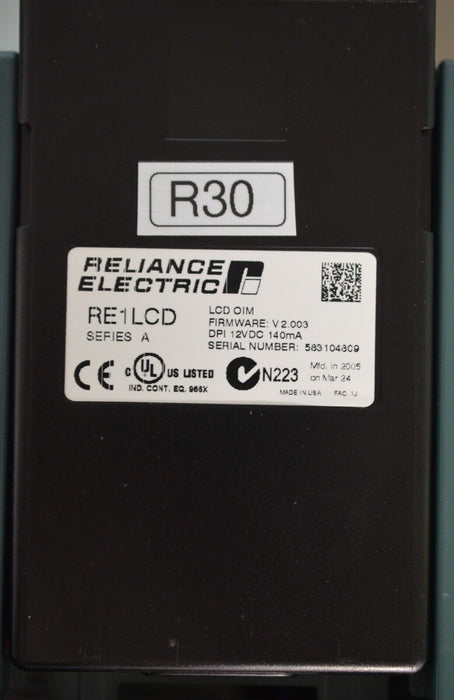 Reliance Electric RE1LCD A Keypad FRN:2.003 Tested Good R30