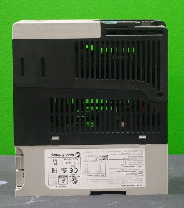 Low Hour Allen Bradley 25B-D2P3N104 1HP Powerflex 525 Series A FRN:5.001 Tested