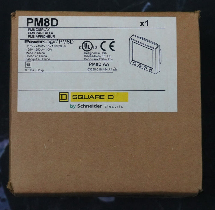 New Square D PowerLogic PM8D Remote Display Kit