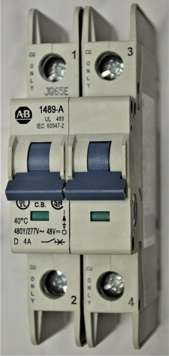 ALLEN BRADLEY 1489-A2D040 SER.A CIRCUIT BREAKER 2P TESTED GOOD