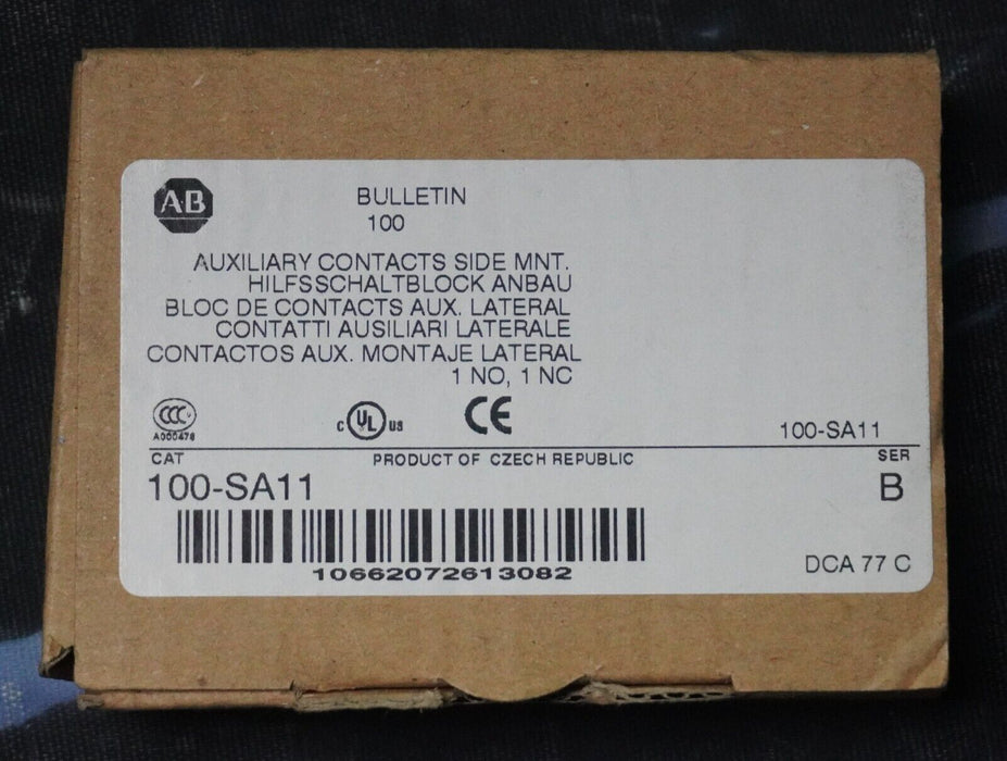 New Allen Bradley 100-SA11 Auxiliary Con. Block Side Mounted 100-S