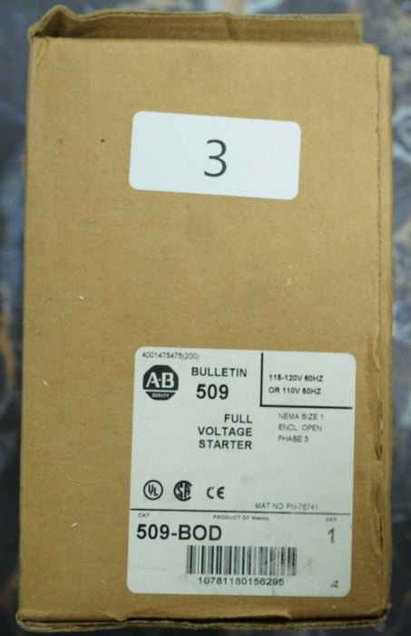 New Allen Bradley 500F-BOD930 Series B and 592-EUTB Series A