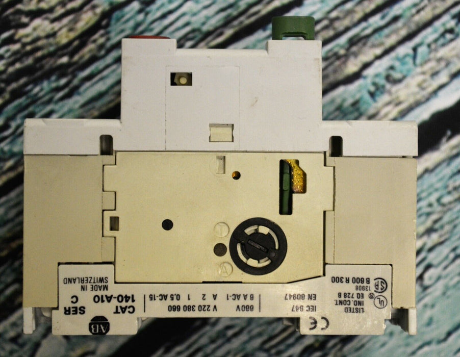 Allen Bradley CAT#140-MN-0100 Ser C Manual Starter Motor Tested Good