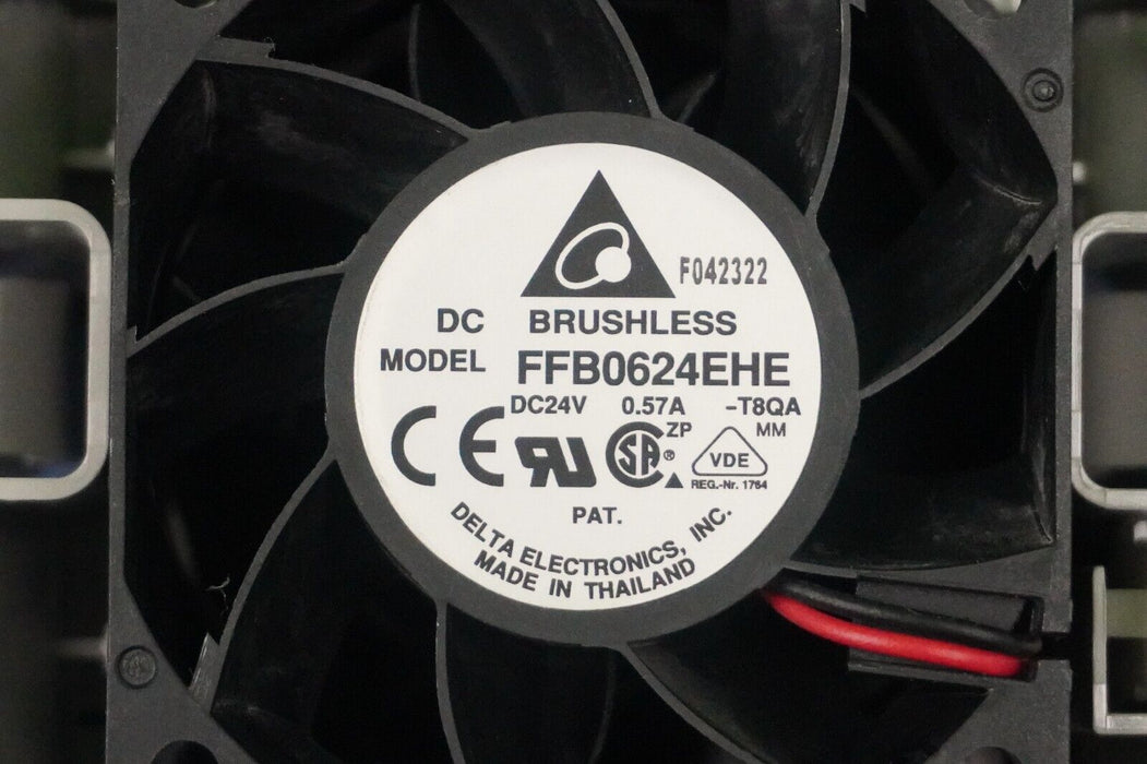 (1) DELTA FFB0624EHE 24V DC 0.57A 60*60*38MM 6038 2Pin Mining Server Cooling Fan