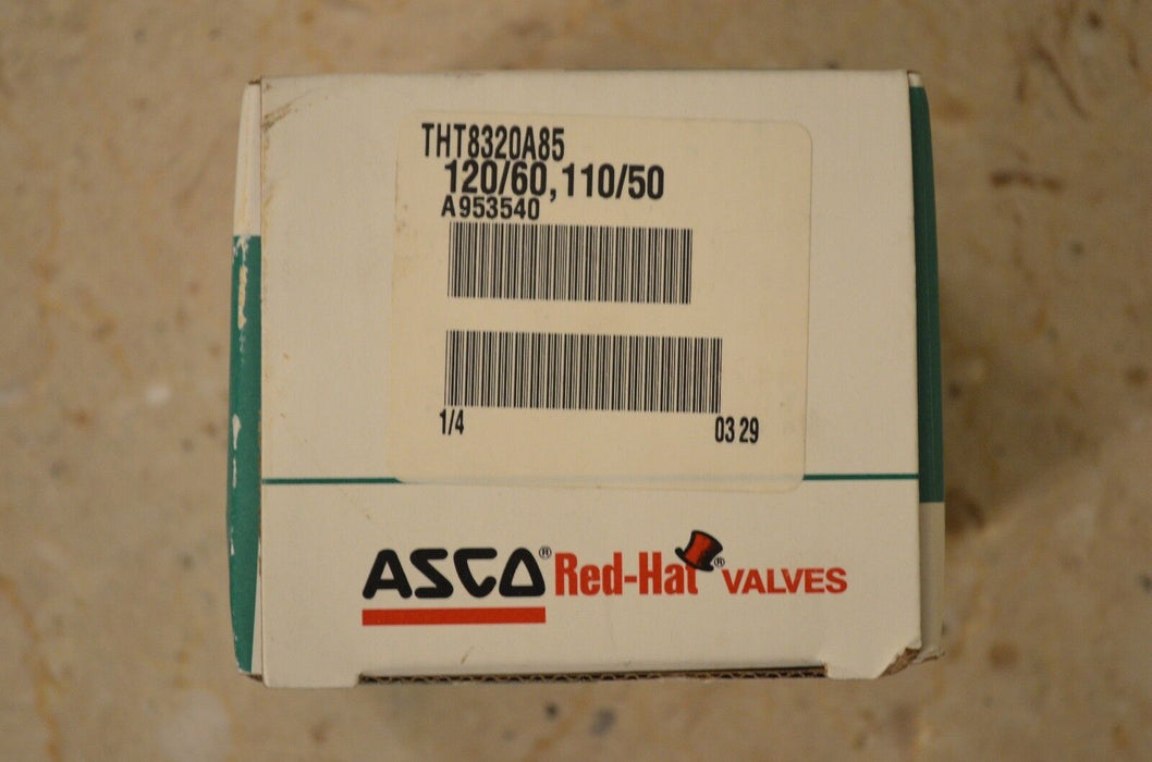 New ASCO RED-HAT THT8320A85 1/4" NPT  120VAC 60Hz 110VAC 50Hz