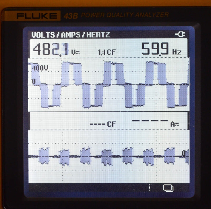 FLUKE 43B HANDHELD Power Quality Analyzer Tested