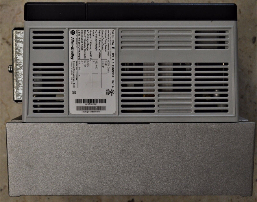 2013 Allen-Bradley PowerFlex 70 2 HP 20AE2P7A0AYNNNC0 600VAC Tested Good