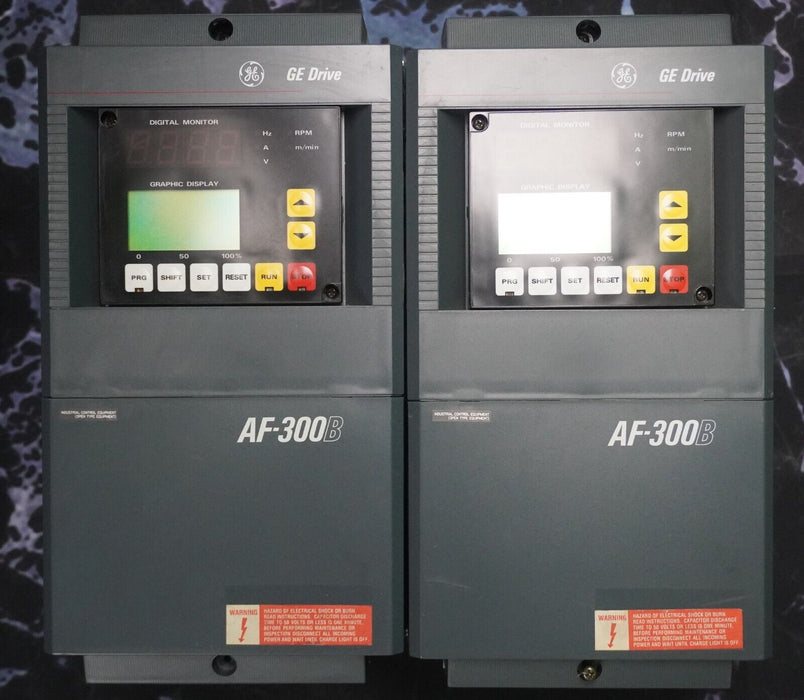 (2) GE 6VAF343001B-A2 AF-300B AC Drive