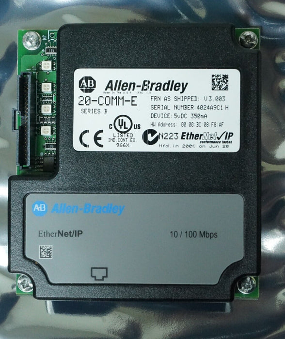 Allen-Bradley 20-COMM-E Powerflex 700 Ethernet Adapter FRN:3.003