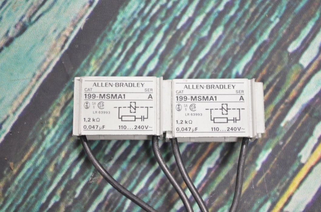 LOT OF 2 Allen Bradley 199-MSMA1 Ser A Surge Suppressor RC 110-240v 199MSMA1