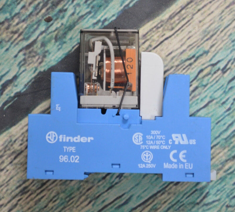 (2) Finder 96.02 Relay Socket for Series 56.32 Relays W/ Finder 56.32.8.120.0000