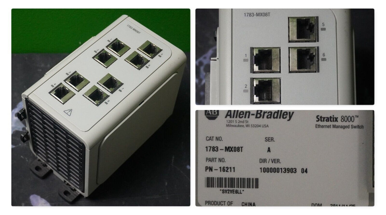 Parts Allen-Bradley 1783-MX08T Stratix 8000 EtherNet Managed Switch