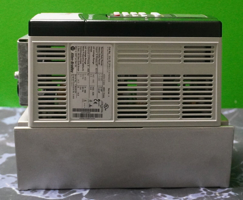 Low Hrs Allen-Bradley PowerFlex 70 2 HP 20AD3P4A3AYNNNC0 480VAC Tested FRN:3.003