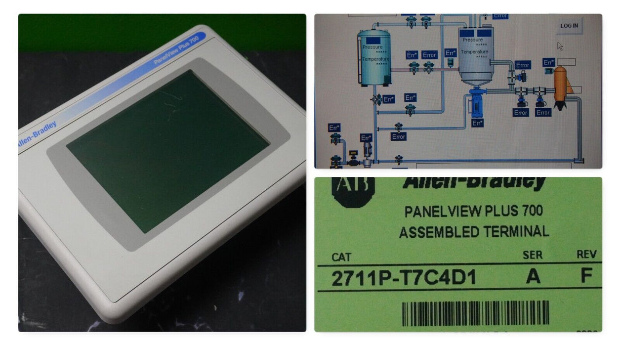 Allen Bradley PanelView Plus 700 2711P-T7C4D1 with 2711P-RP1