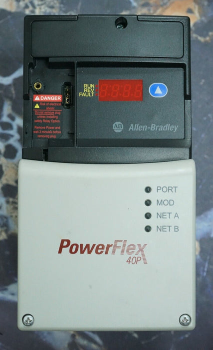 Low Hours Allen-Bradley 22D-D2P3N104 PowerFlex40P FRN:2.01 Series A Tested