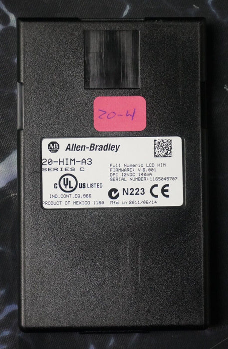 Allen-Bradley 20-HIM-A3 SERIES C Full Numeric HMI Keypad Firmware 6.001   #20-4