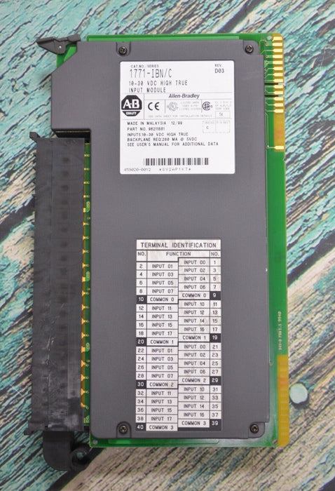 Allen Bradley 1771-IBN REV-C DC Input Module Module 10-30 V