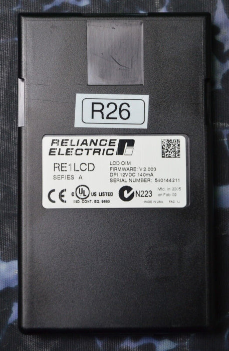 Reliance Electric RE1LCD A Keypad FRN:2.003 Tested Good R26