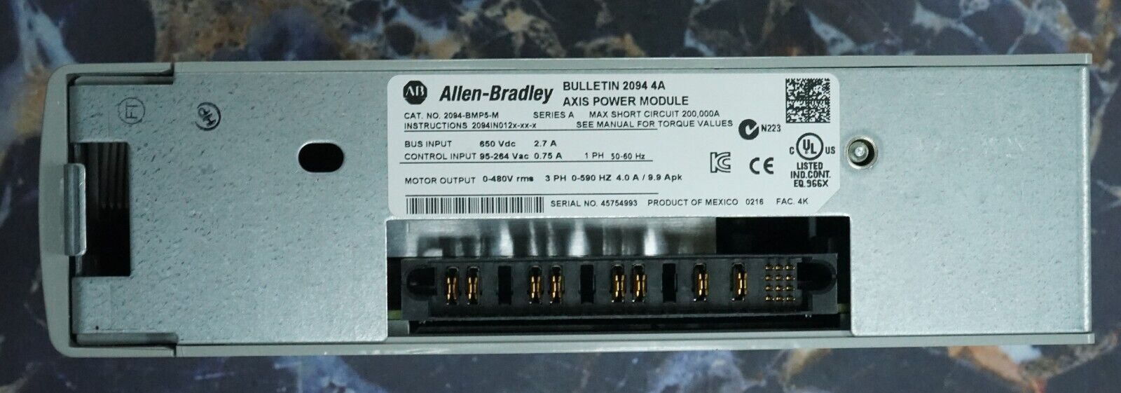 Allen-Bradley Kinetex 6000 2094-BMP5-M Axis Module 2.7A 650VDC