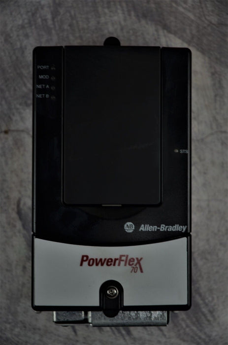 Low Hours Allen-Bradley 20AD2P1A0AYNNNC0 PowerFlex70 1HP Ser. A FRN:5.001 Tested