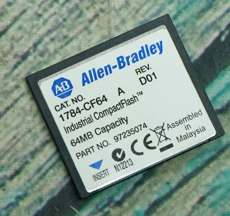 Allen Bradley 1784-CF64 Series A Compact Flash Card 64MB Capacity