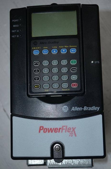 Allen-Bradley PowerFlex 70 1 HP 20AD2P1A3AYNNNC0 480 VAC FRN 5.001 Tested Good