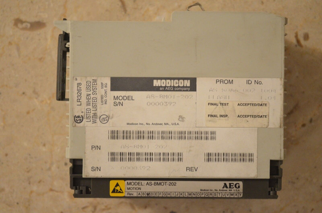 AEG Modicon Motion Mod ENCDR/RSLVR - Model AS-BMOT-202