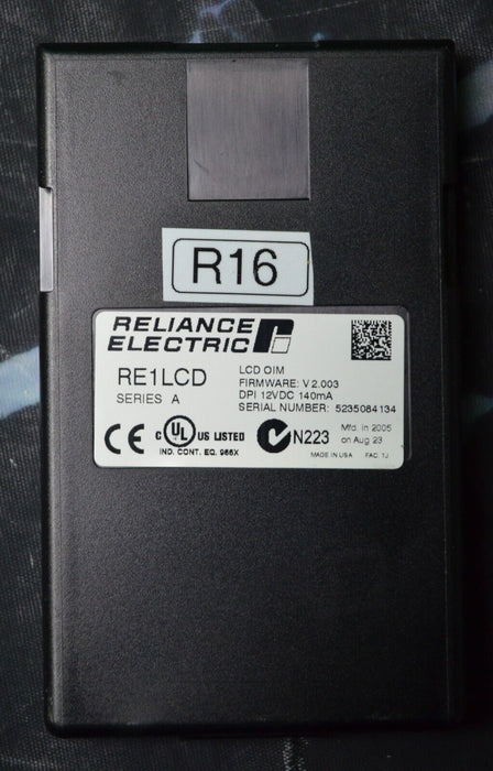 Reliance Electric RE1LCD A Keypad FRN:2.003 Tested Good R16