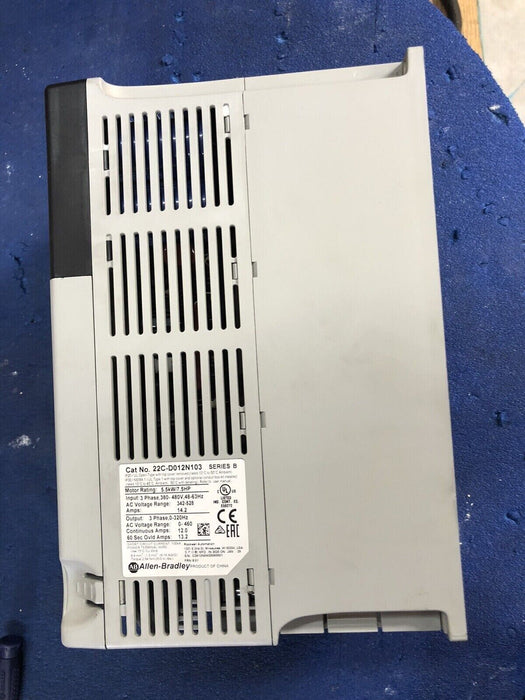 Allen-Bradley PowerFlex 400 22C-D012N103 7.5 HP Series B FRN:8.01 Tested Good