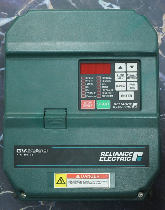 Reliance Electric GV3000/SE 7.5 HP 7V4160 Firmware 6.04 AC Drive Tested Good