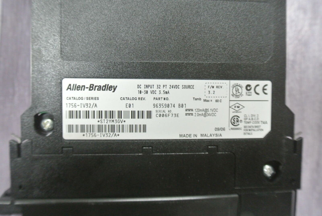 Allen Bradley 1756-IB16/1756-IV32 Ser A ControlLogix Input Modules