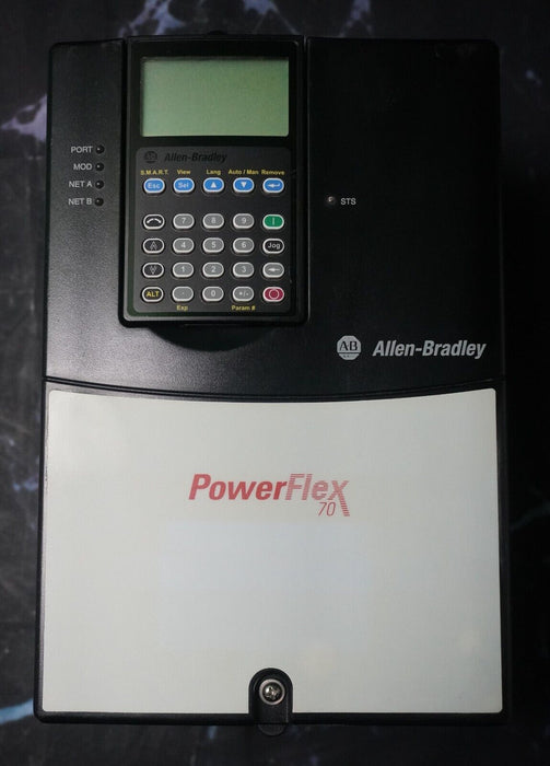 Zero Hours Allen-Bradley PowerFlex 70 5 HP 20AB015A3AYNANNN 240VAC FRN:2.009