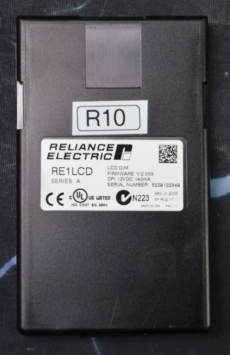 Reliance Electric RE1LCD A Keypad FRN:2.003 Tested Good R10