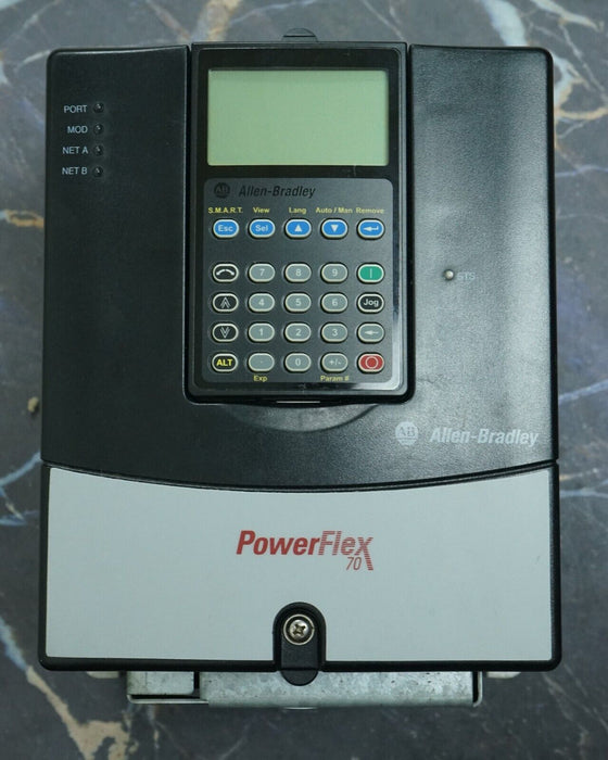 Allen-Bradley PowerFlex 70 2 HP 20AD3P4A3AYNAEC0 480 VAC Tested FRN:5.001