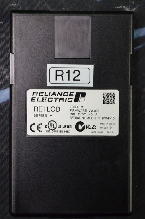 Reliance Electric RE1LCD A Keypad FRN:2.003 Tested Good R12