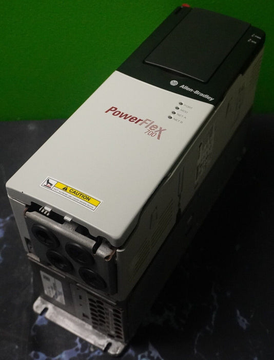 Low Hours Allen-Bradley PowerFlex 700 7.5HP VFD 20BD011A0AYNAND0 FRN:9.001