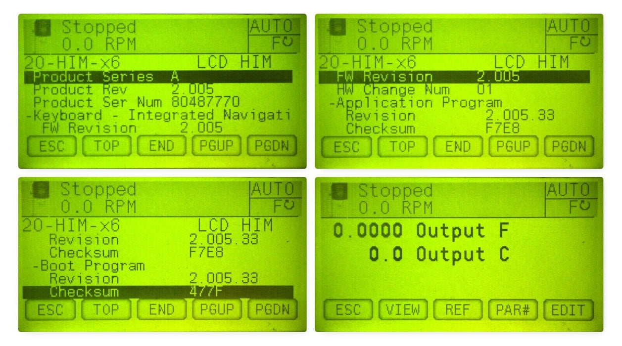 Allen Bradley 20-HIM-C6S Series A Panel Mount Remote HIM Tested Good