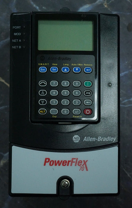 Low Hrs Allen-Bradley PowerFlex 70 2HP 20AD3P4A3AYNNNC0 480 VAC Tested FRN:5.001