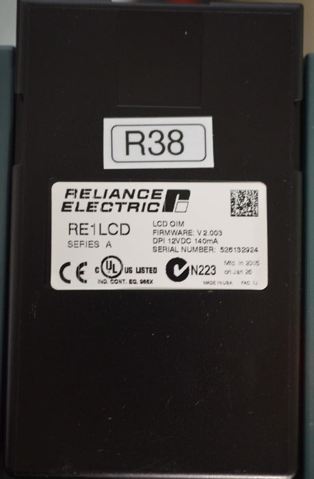 Reliance Electric RE1LCD A Keypad FRN:2.003 Tested Good R38