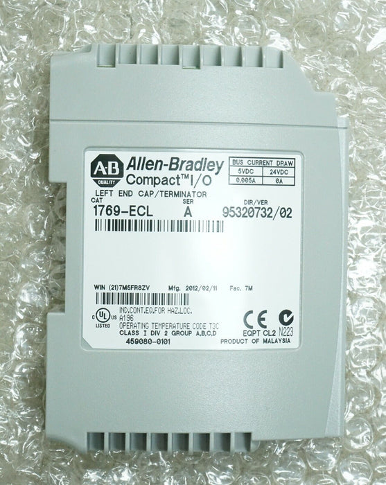 Allen-Bradley 1769-ECL (1769ECL) Left End Cap Terminator Ser A