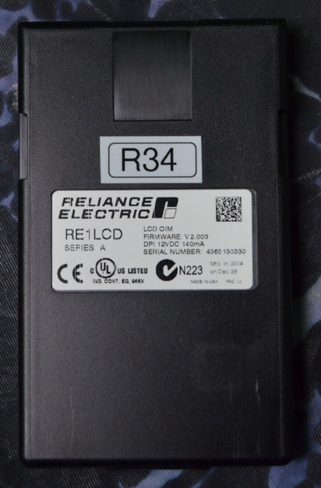 Reliance Electric RE1LCD A Keypad FRN:2.003 Tested Good R34