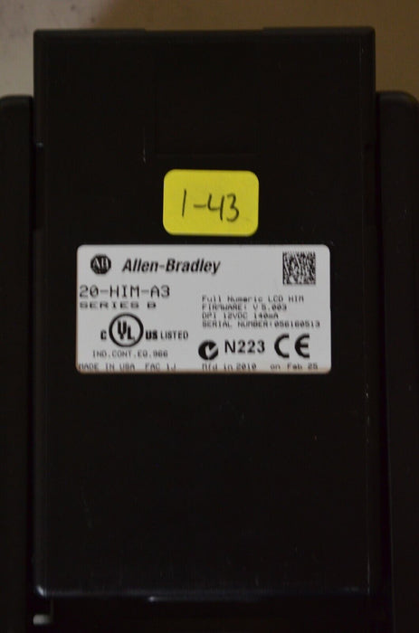 Allen-Bradley 20-HIM-A3 SERIES B Full Numeric HMI Keypad Firmware 5.003   #1-43